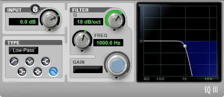Filter 18 dB/octave