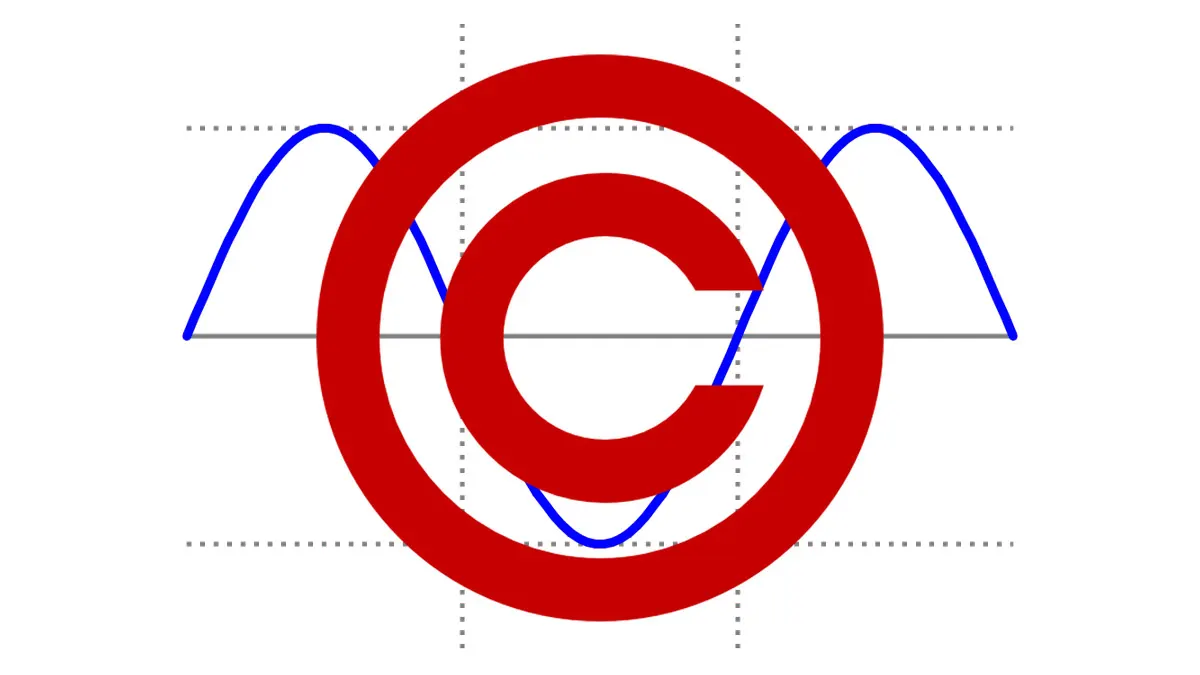 Can you copyright a sine wave?