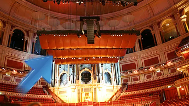 Acoustic reflector at the Royal Albert Hall