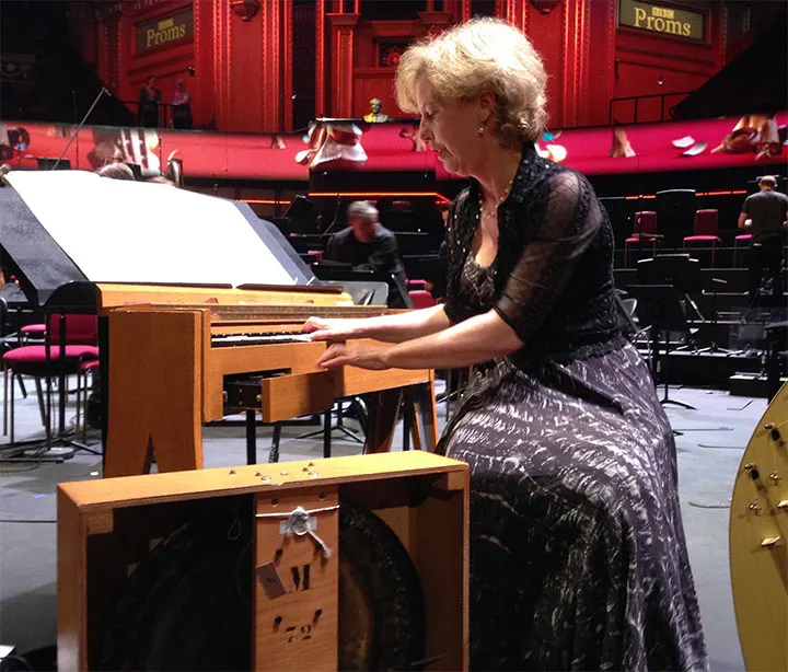Cynthia Millar with the ondes Martenot