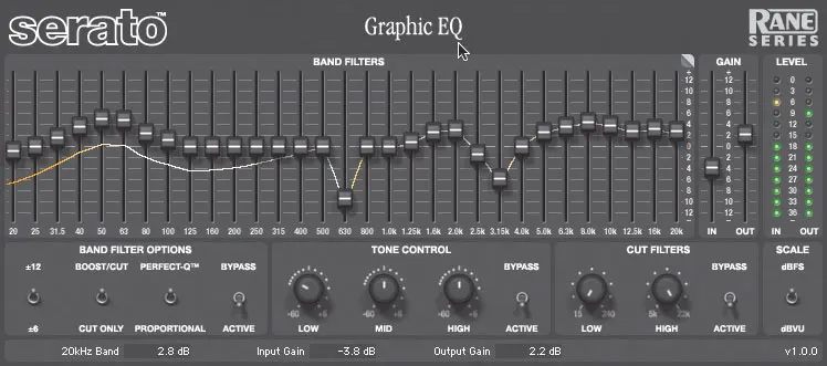 Serato graphic EQ plug-in