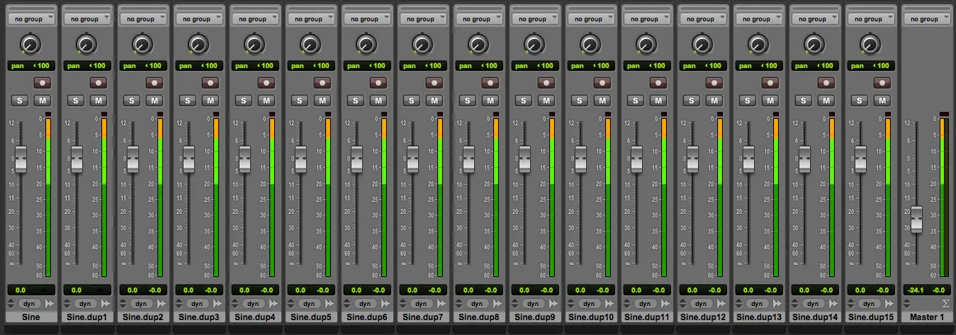 Master minus 24 dB