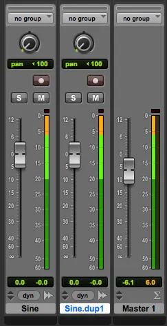 Master minus 6 dB